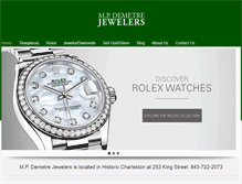 Tablet Screenshot of demetrejewelers.com